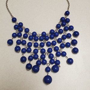 Navy Bubble Necklace